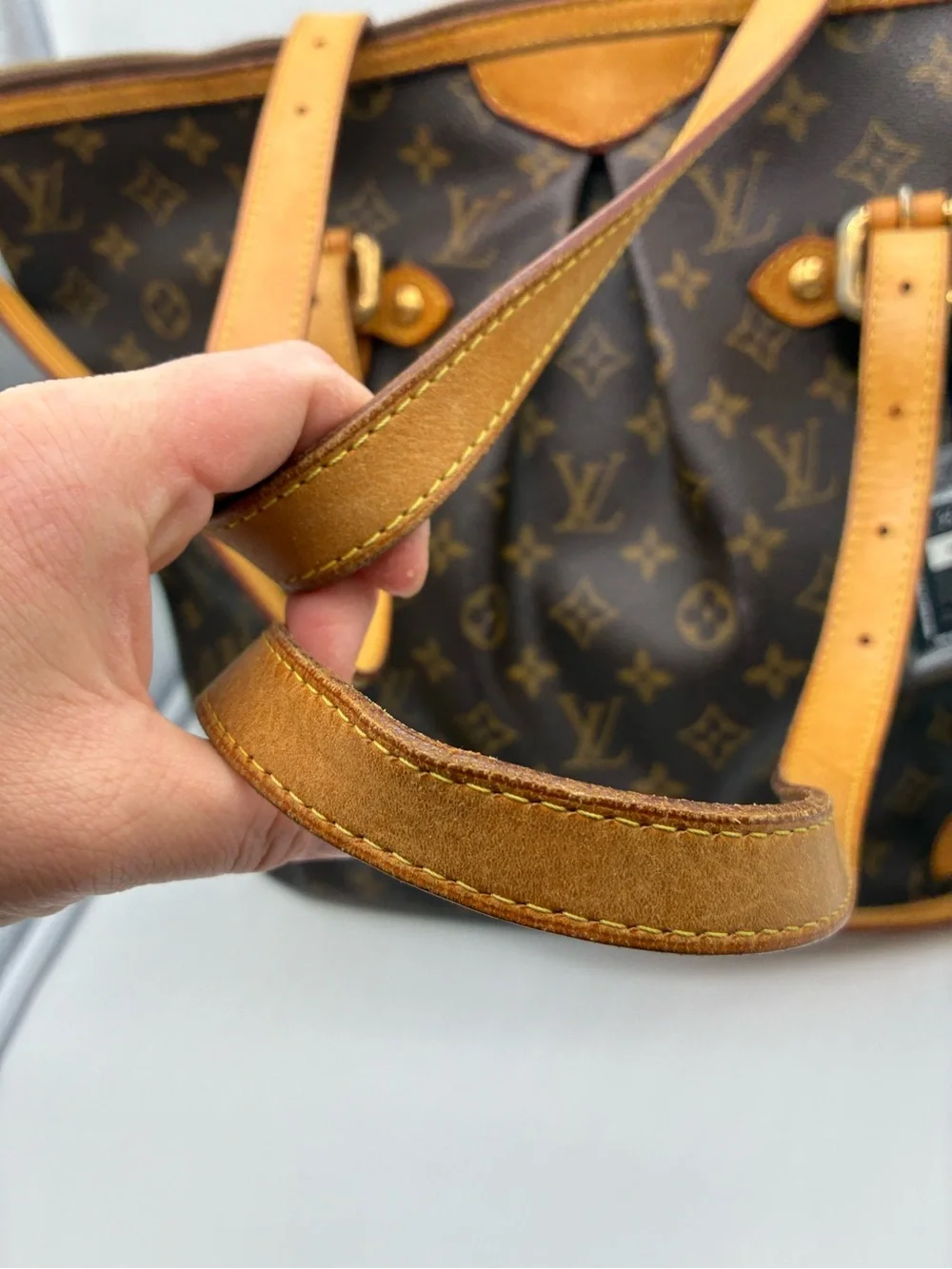 Louis Vuitton Palermo GM Monogram Canvas Shoulder with strap and COA